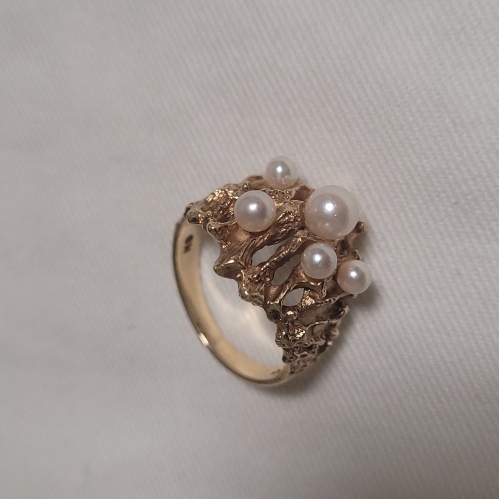 VINTAGE Heavy 1960s Retro 14k
